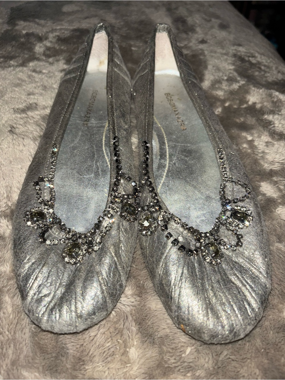 BCBG MAX AZRIA RHINESTONE FLATS